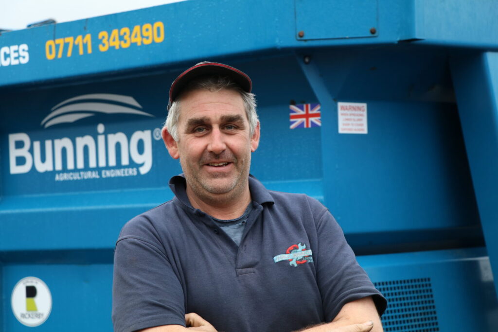 James Middleton is an agricultural engineer and likes the Bunning machines for being well designed and strongly built