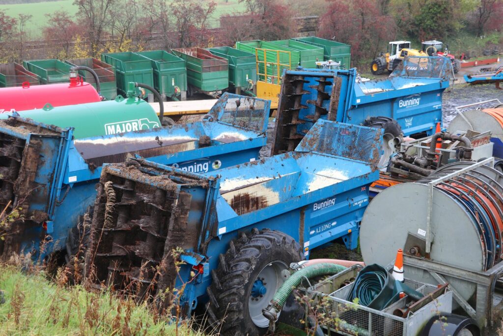 The three Bunning Lowlander spreaders play an essential part in A J Long’s overall contracting business