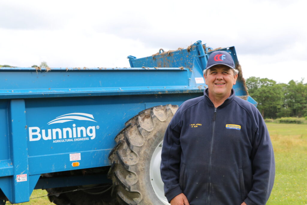 The investment in a Bunning Farmstar 80 has improved spreading consistency and timeliness for Wyn Jones